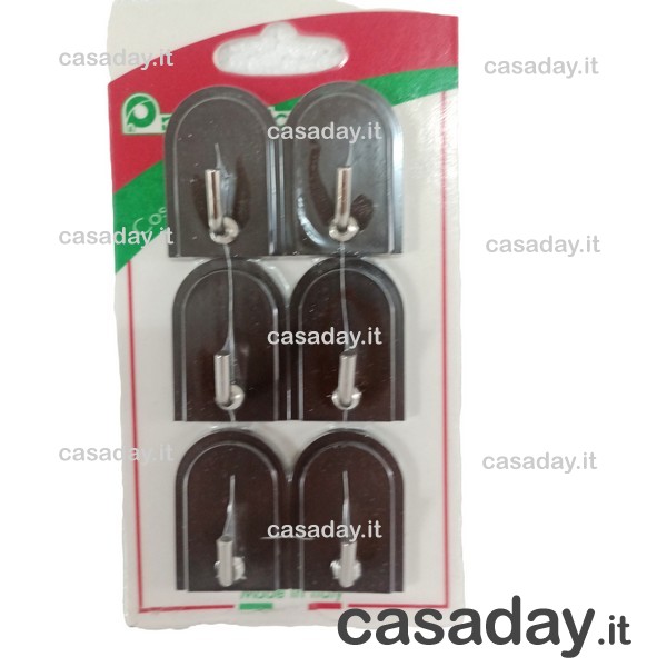 GANCI ADESIV.PZ.6 ASSORT. 